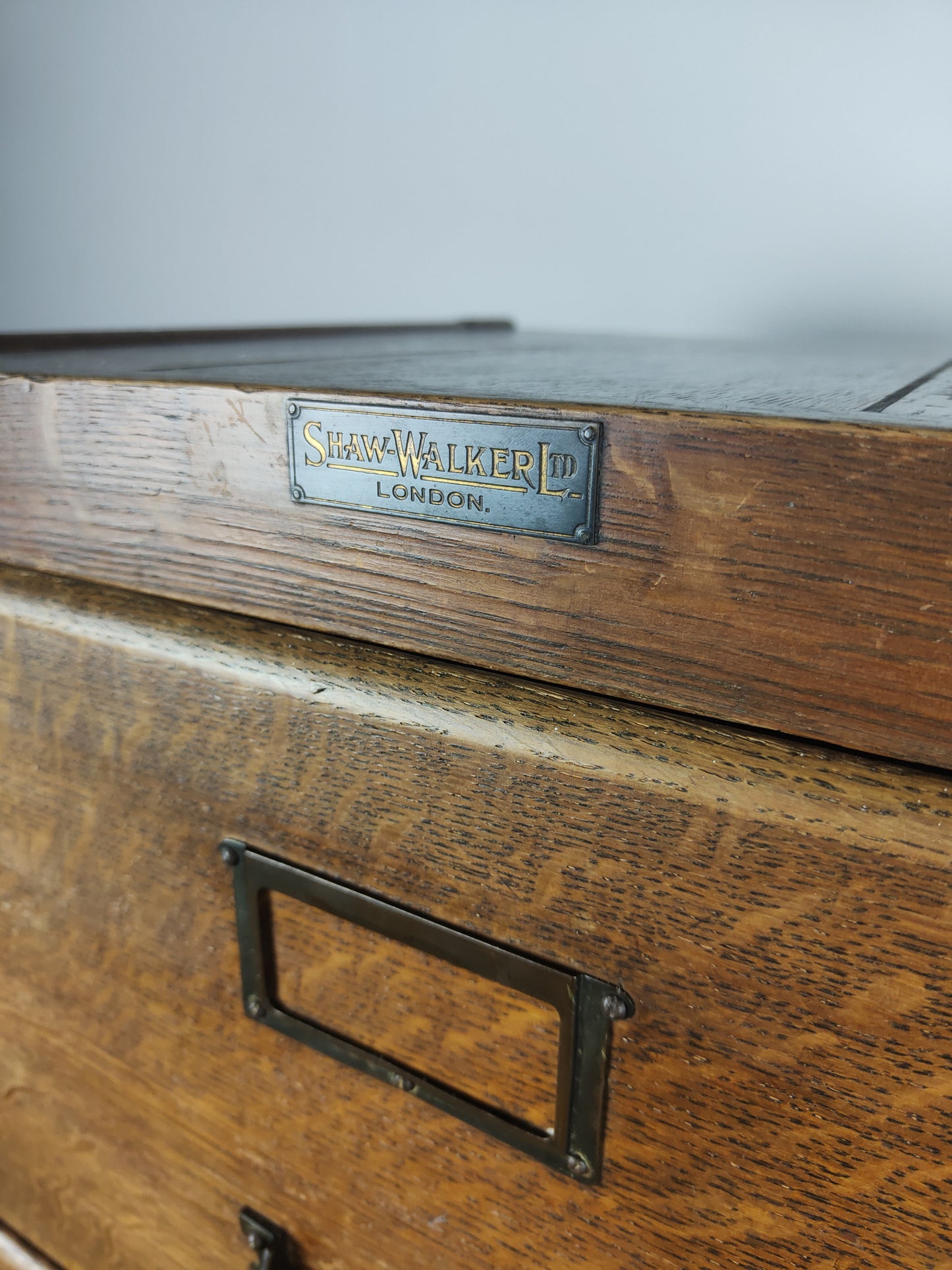 Antique Oak File Cabinet