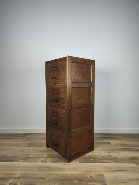 Antique Oak File Cabinet