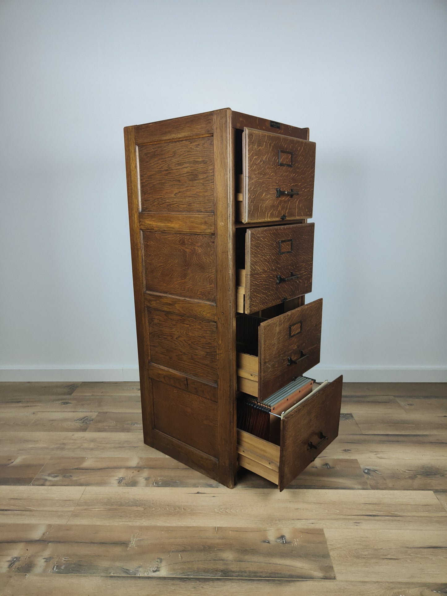 Antique Oak File Cabinet