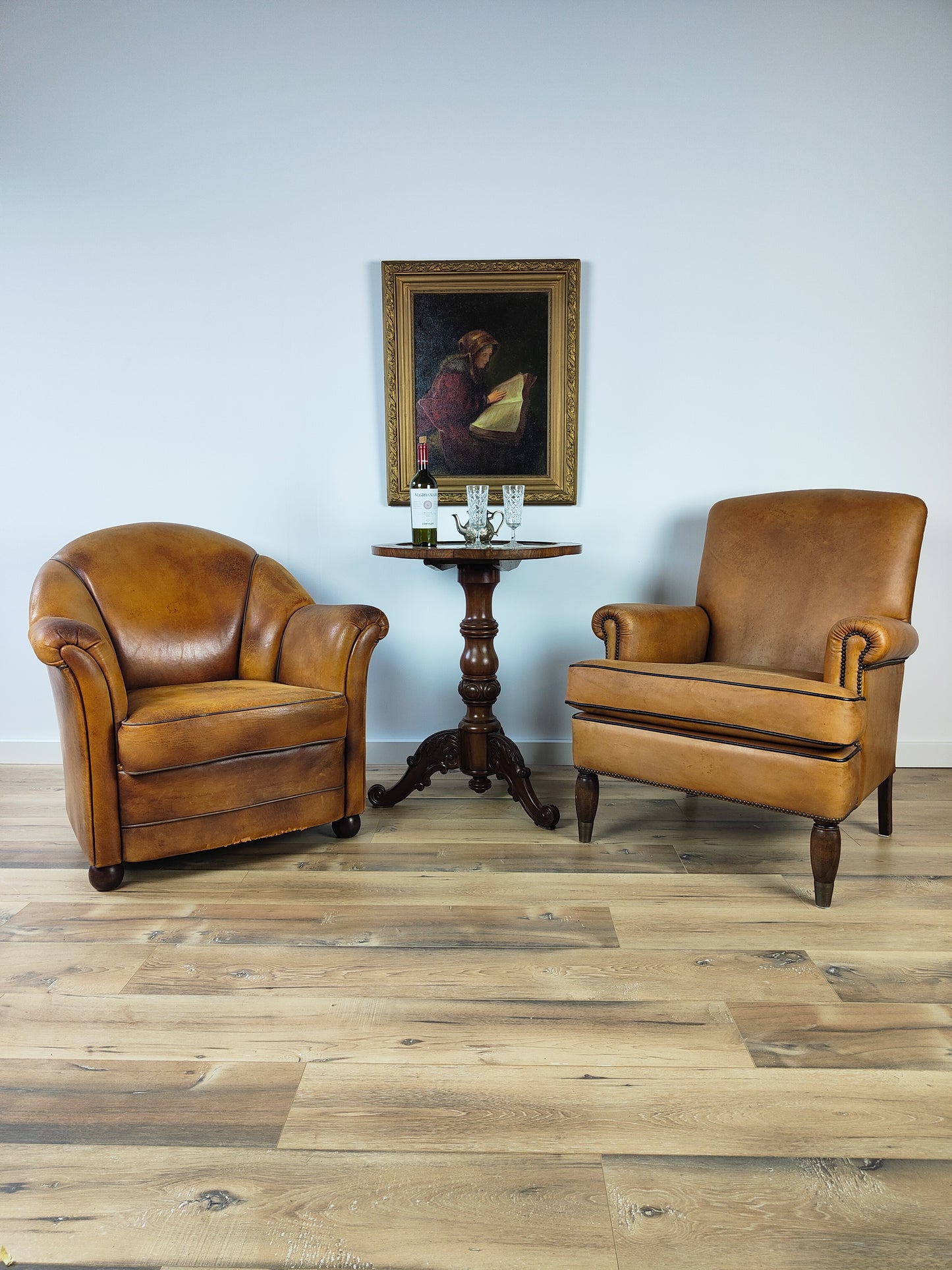 Classic Sheep Leather Club Chair