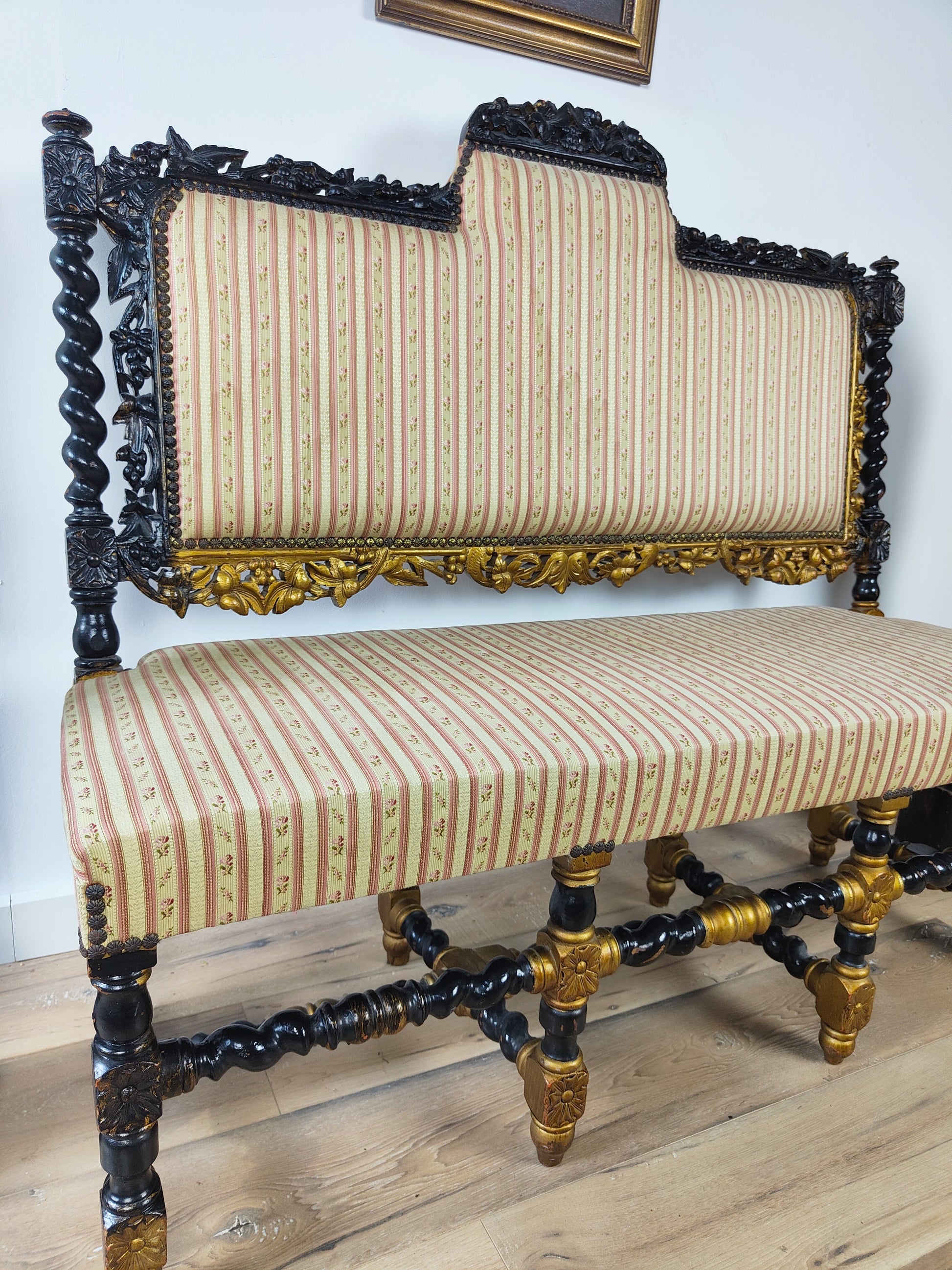 A Beautiful Antique French Hall Sofa A Beautiful Antique French Hall Sofa