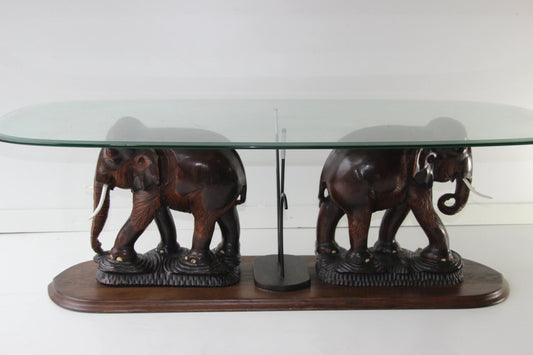 Elephant Coffee Table Around 1960s Elephant Coffee Table Around 1960s