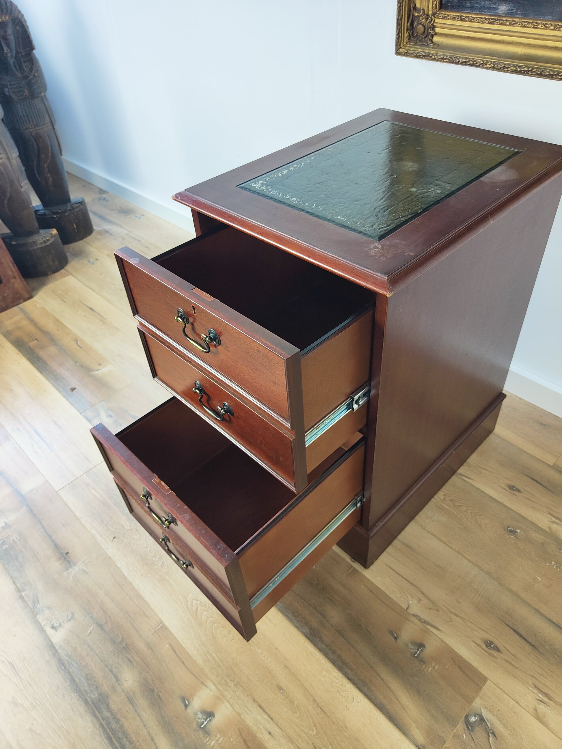 English Chesterfield Filing Cabinet English Chesterfield Filing Cabinet