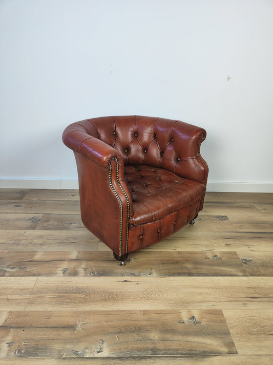 Small Chesterfield Leather Armchair Small Chesterfield Leather Armchair